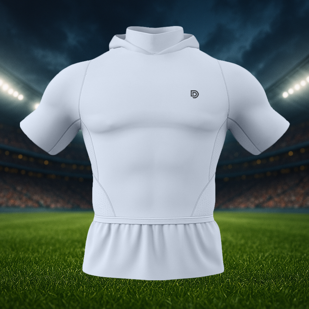 Adult Compression Pro Short Sleeve Hooded Shirt