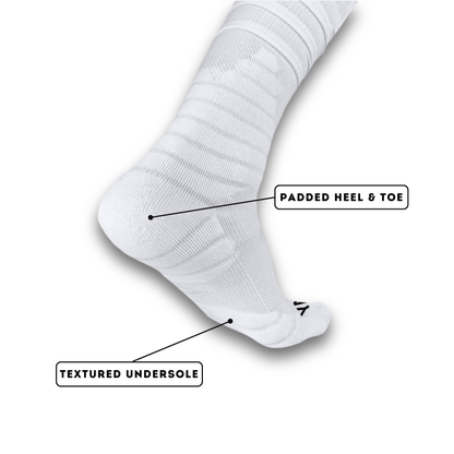 white Scrunch Pro Football Socks