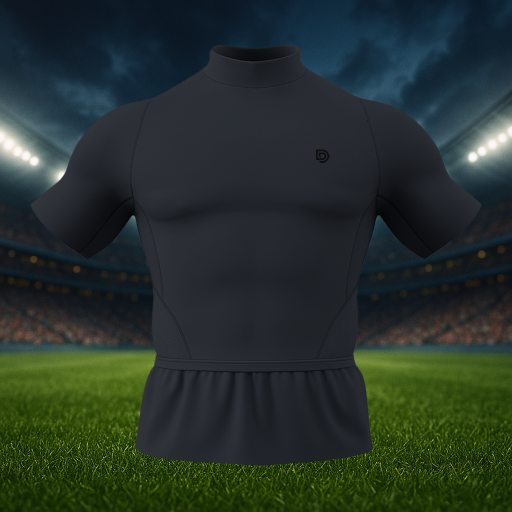 Black Youth Compression Pro Short Sleeve Shirt