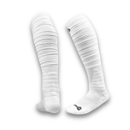 white Scrunch Pro Football Socks